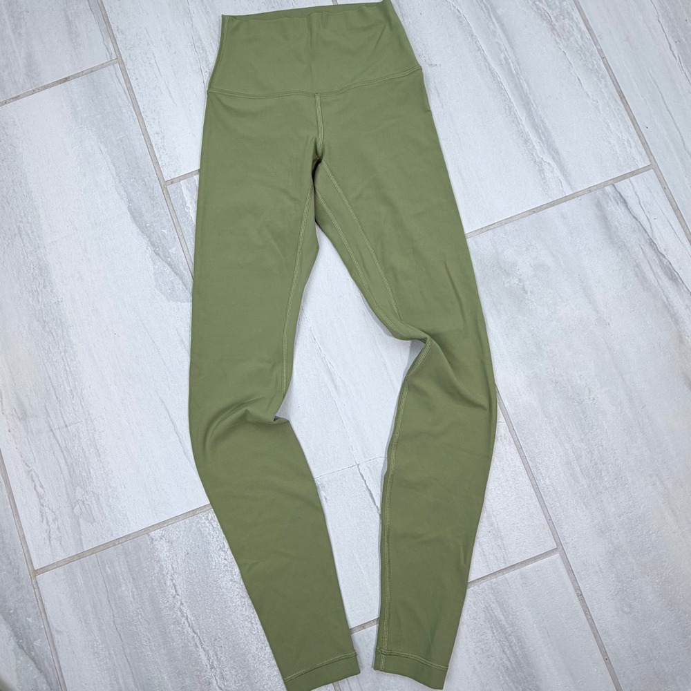 Lululemon Align Olive Green High Rise Leggings 28 Inch Size 2